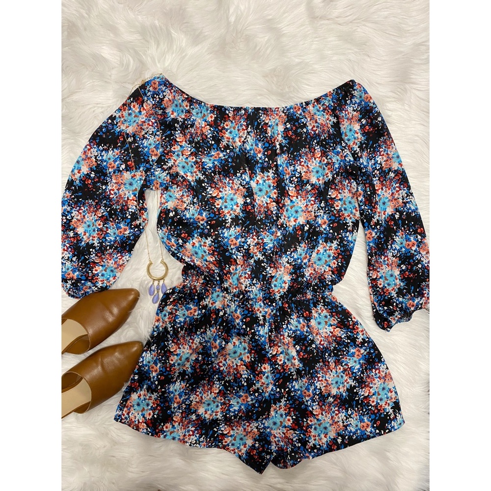 Off the Shoulder Romper Design Lab Medium